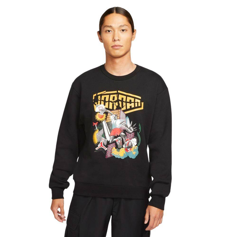 Nike jordan sport dna hybrid fleece crew-null