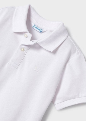 Πολο κοντομανικο basic, White, medium