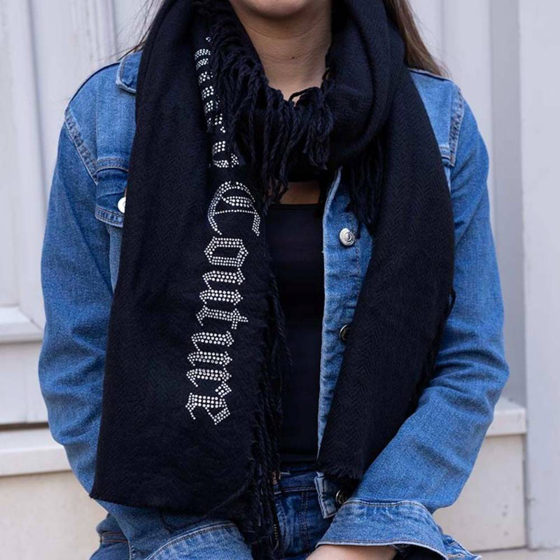 Juicy Couture sarah scarf 200x46 diamante logo-null