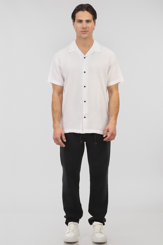 Rebase viscose short sleeve shirt-null