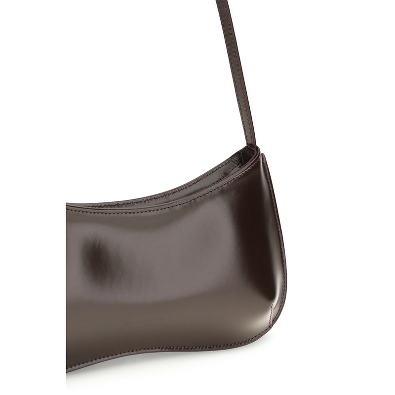Brown calf leather bos taurus shoulder bag-null