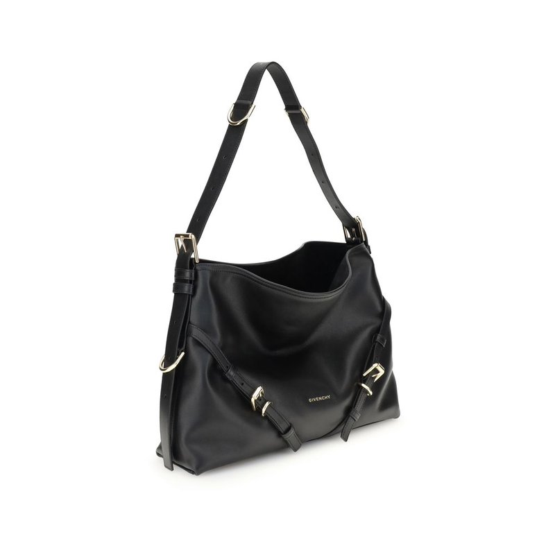 Black calf leather bos taurus handbag-null