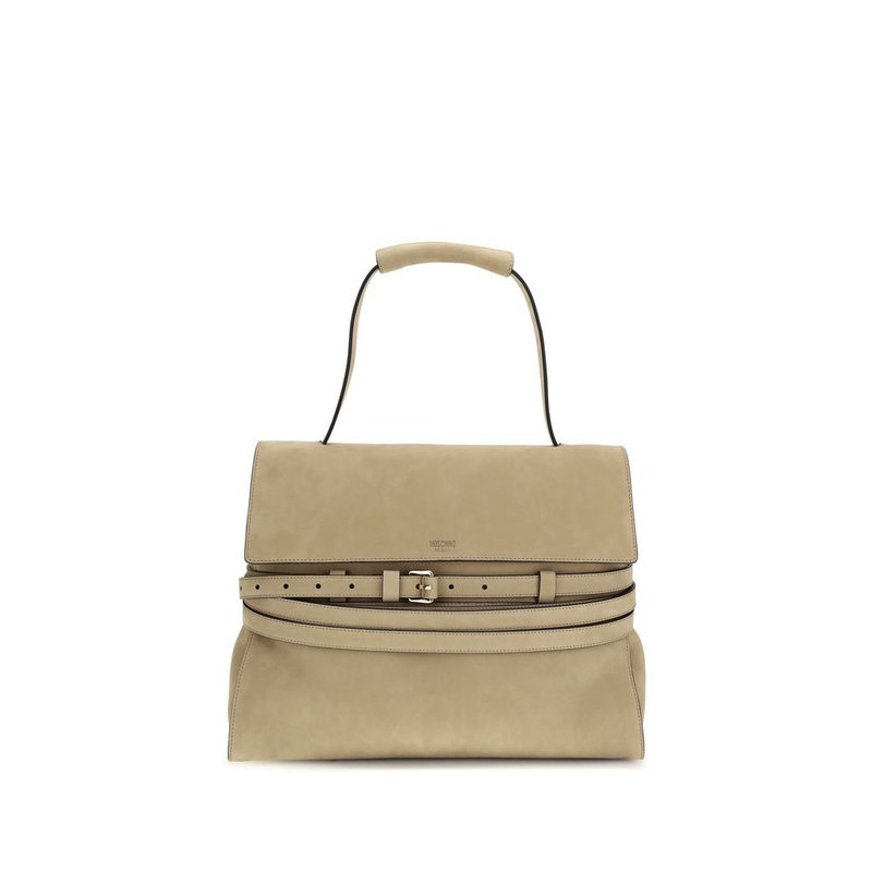 Beige calf leather bos taurus handbag-null