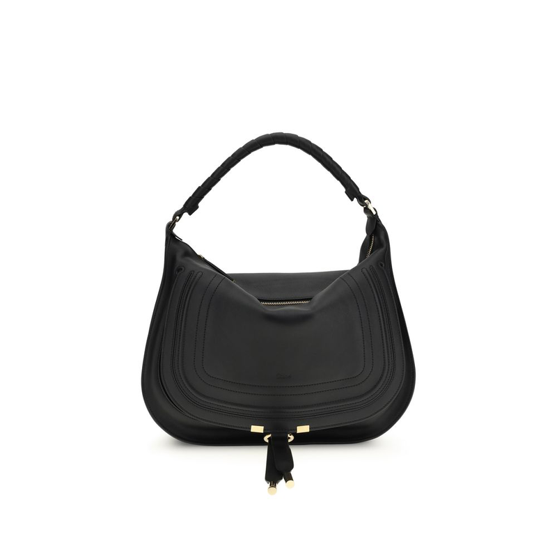 Black calf leather bos taurus shoulder bag-null
