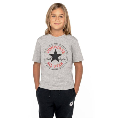 Big kids cnvb chuck patch t-shirt, Dark Grey, medium