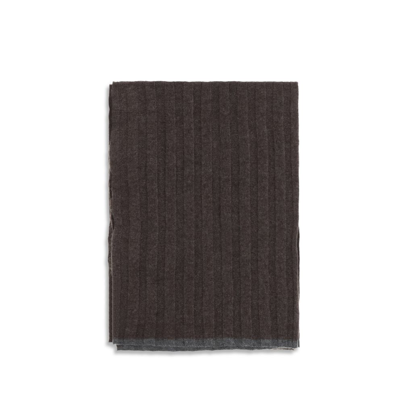 Brown cashmere scarf-null