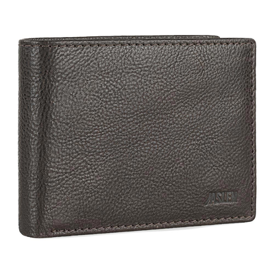Πορτοφόλι ανδρικό δερμάτινο jaslen καφέ 204211-02, Brown, medium