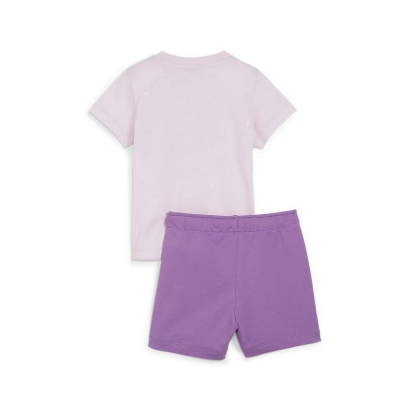 Puma minicats logo lab baby girl infant toddler graphic set grape mist 845839-59 image number null