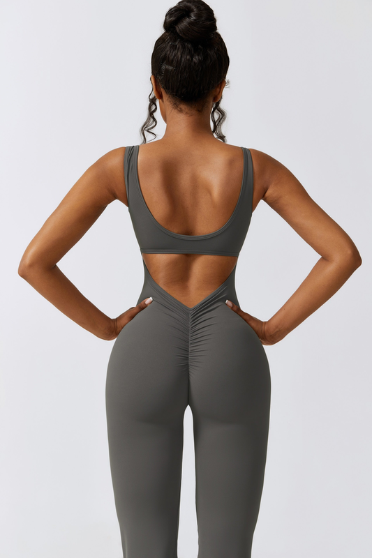 Amor bell bottom jumpsuit-null