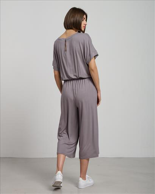 Jumpsuit zip culotte viscose image number null