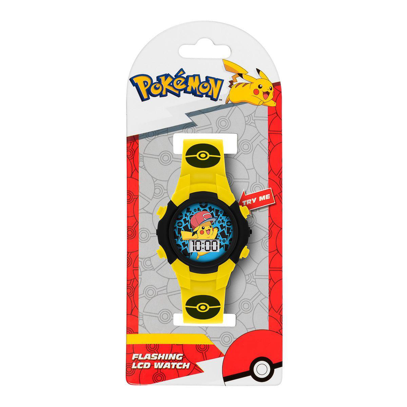 Product image: Pokémon character print and dial digital flashing watch-null