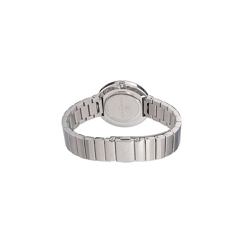 Gray stainless steel dress watch-null