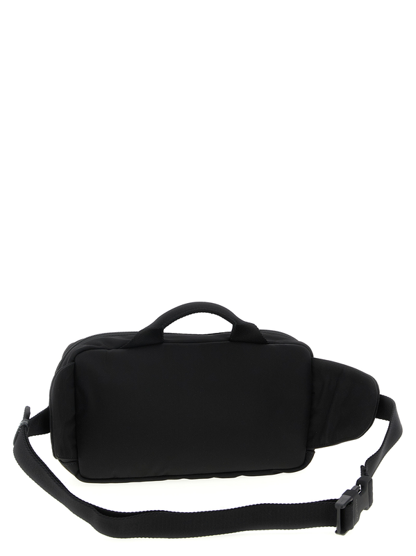 Black polyamide crossbody bag-null