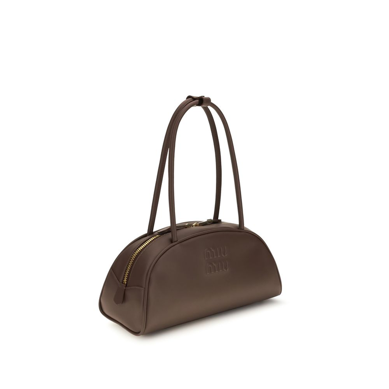 Brown calf leather bos taurus shoulder bag-null