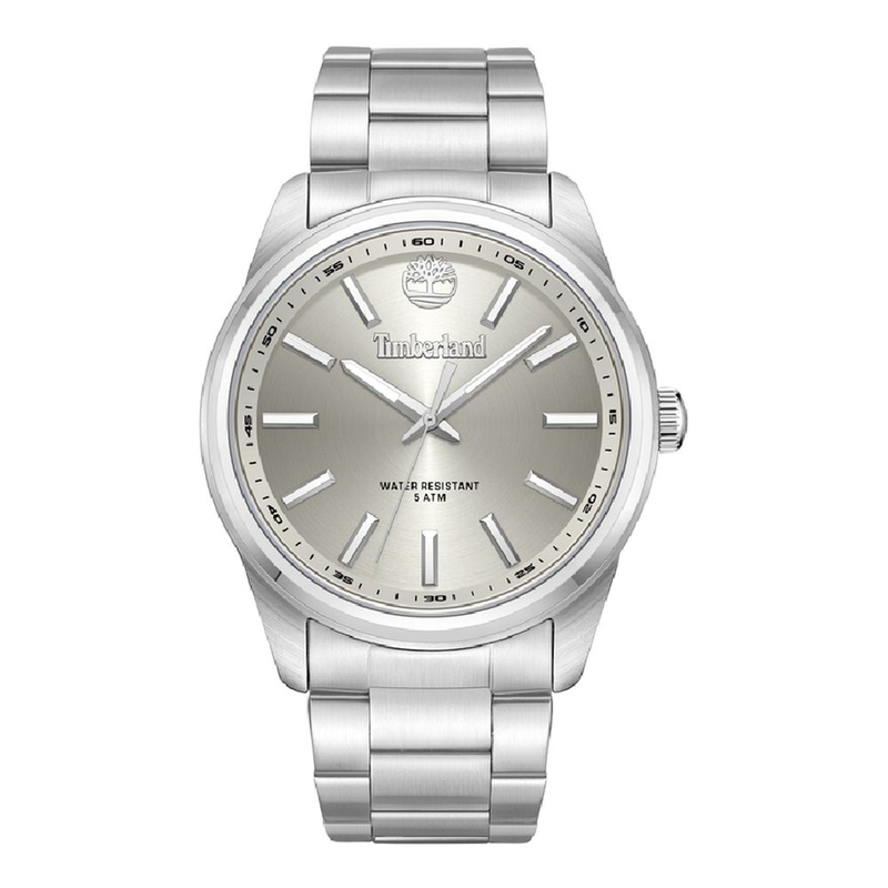 Gray stainless steel dress watch-null