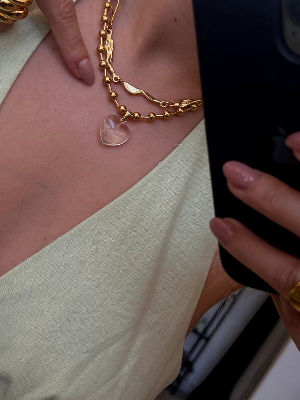 Heart necklace-null