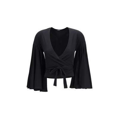 Black cotton shirt, Black, medium