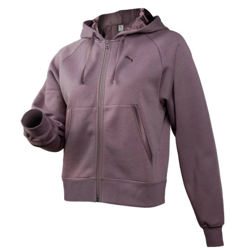 Essentials elevated satin fz hoodie fleece-null