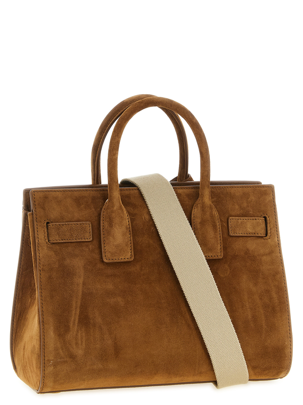 Brown calfskin handbag-null