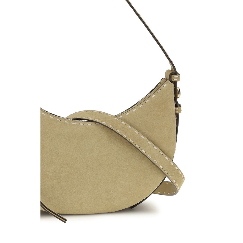 Beige calf leather bos taurus shoulder bag-null