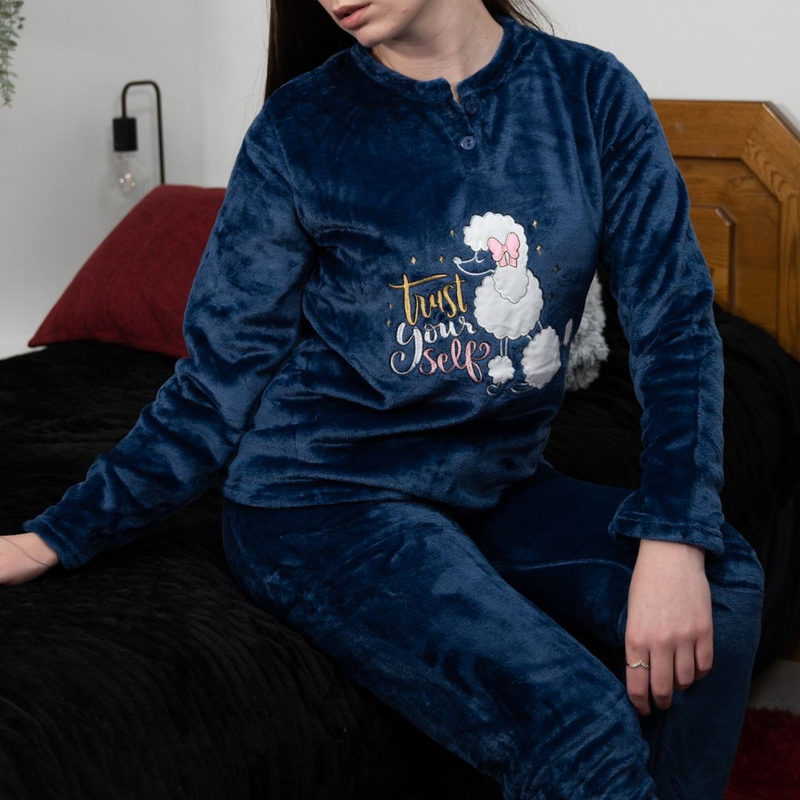 Womens thick velvet pajamas #z1639-null