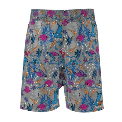 Little boys sea friends print swimshort, Particle Grey, medium