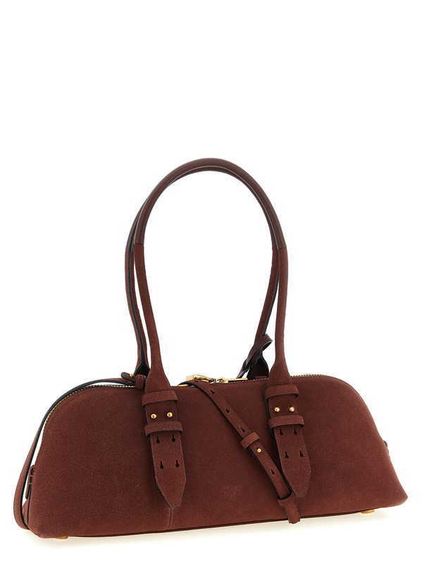 Bordeaux cowhide shoulder bag-null