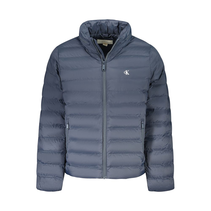 Blu poliammide mens jacket-null