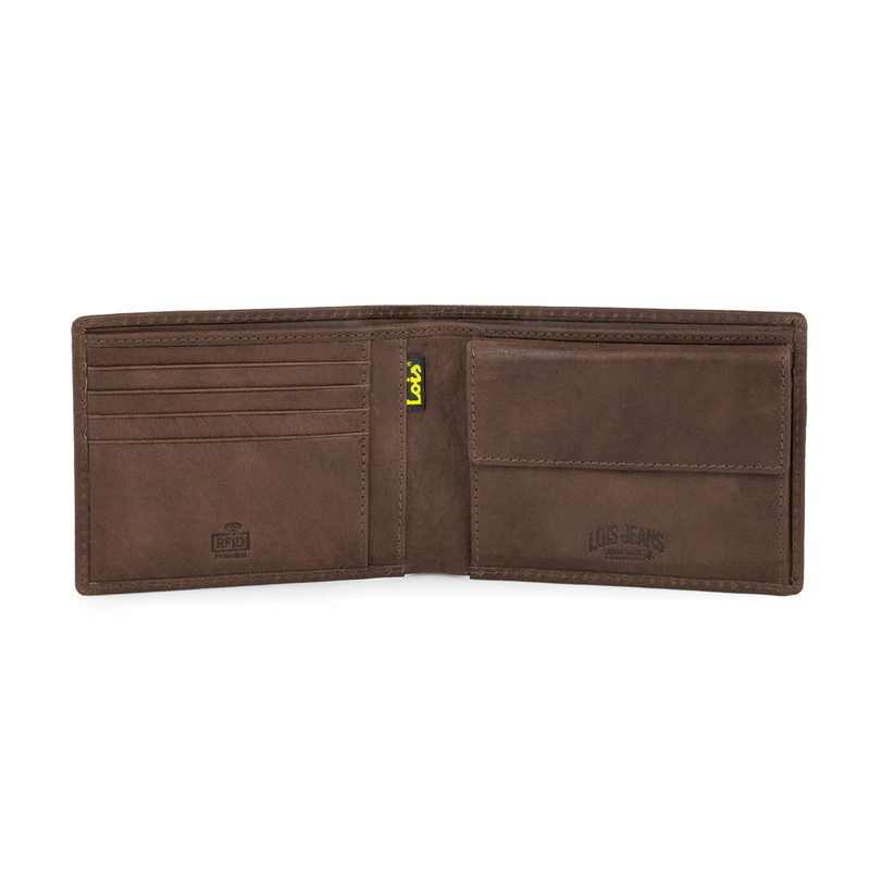 Product image: Πορτοφόλι ανδρικό δερμάτινο lois 201401-02 καφέ ανοιχτό-null