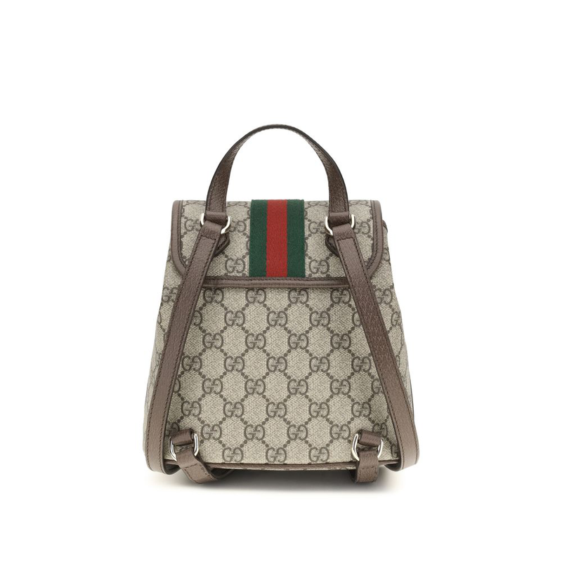 Beige fabric backpack-null