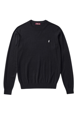 Marlboro cotton wool jumber, Black, medium