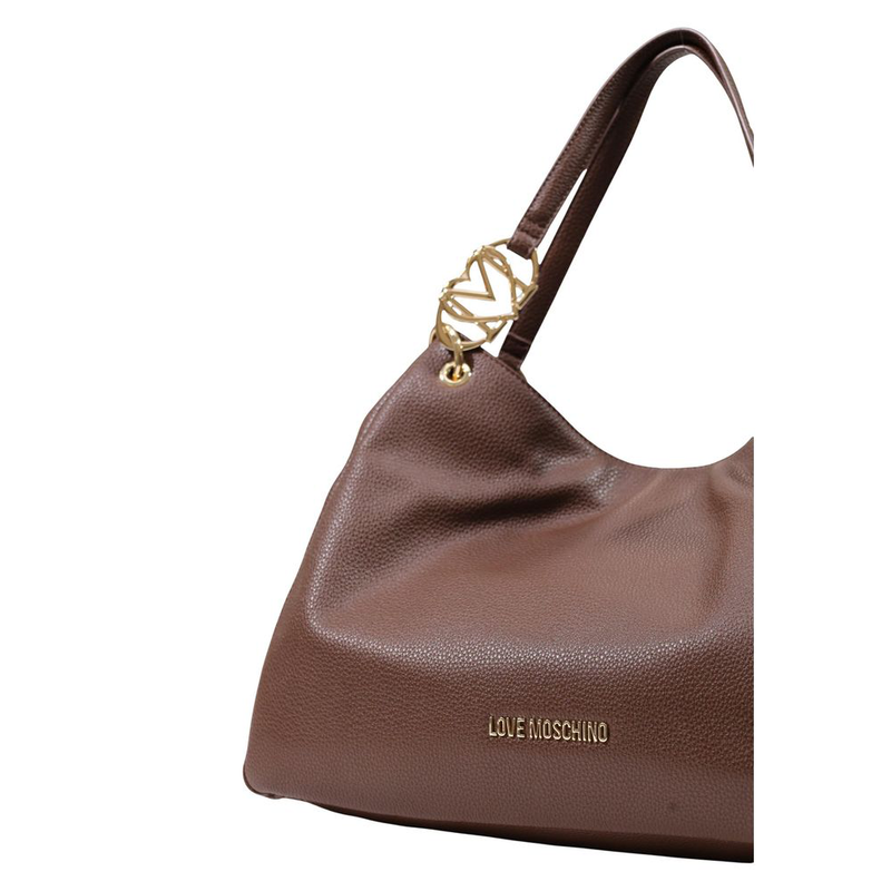 Brown polyethylene handbag-null