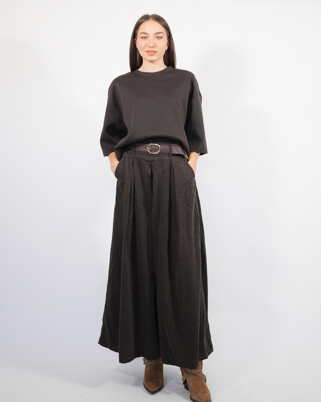 Corduroy wide leg pants 257391-null