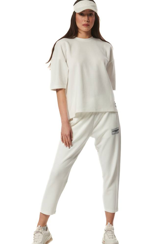 Women's tech fleece cropped track pants-null