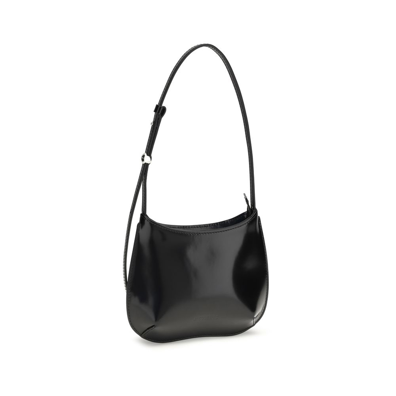 Black calf leather bos taurus shoulder bag-null