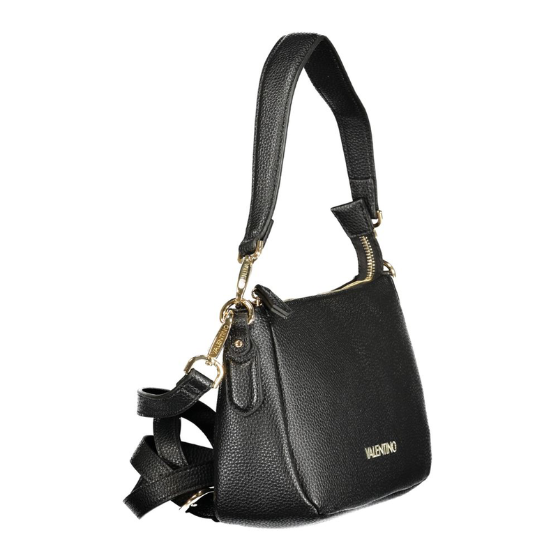 Black polyethylene handbag-null