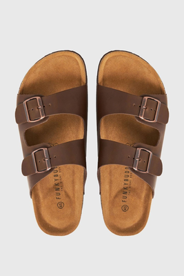 Funkybuddha sandals, Brown, medium