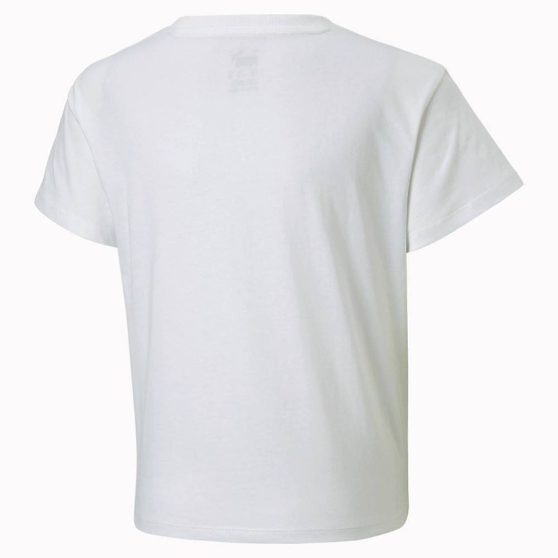 Essentials girls logo knotted t-shirt image number null