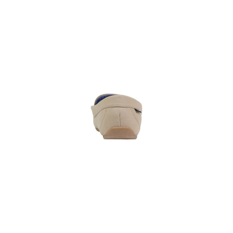 Beige textile slippers-null