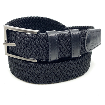 Braided stretch belt, Black, medium