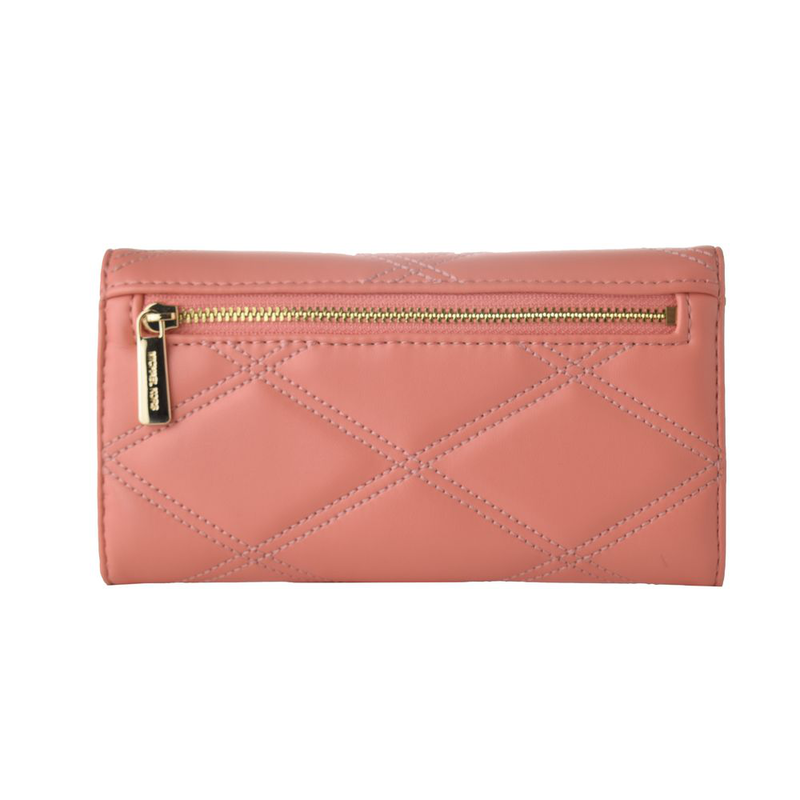 Pink leather handbag-null