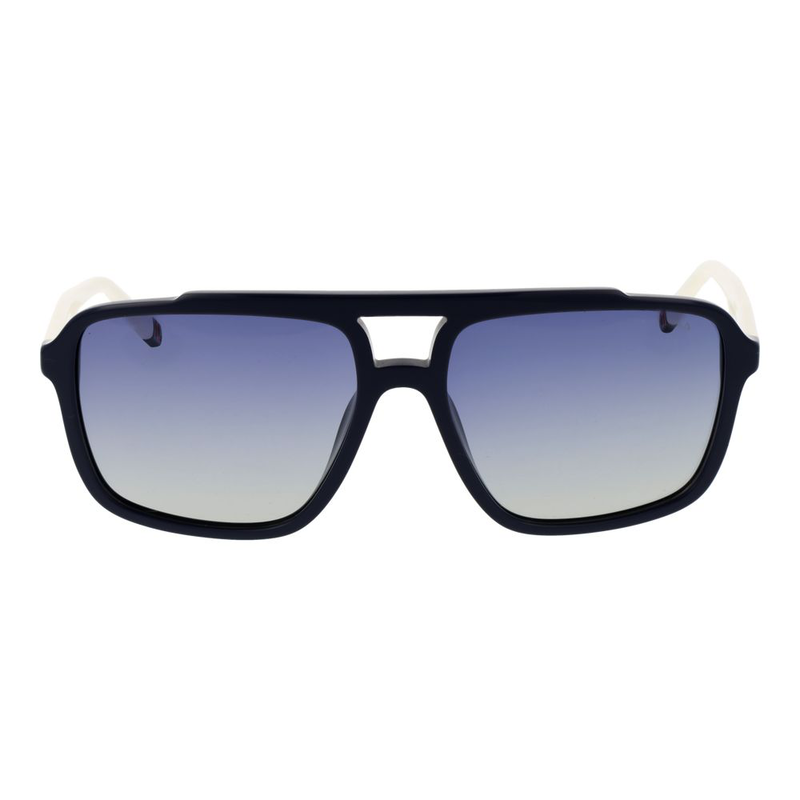 Blue plastic sunglasses-null