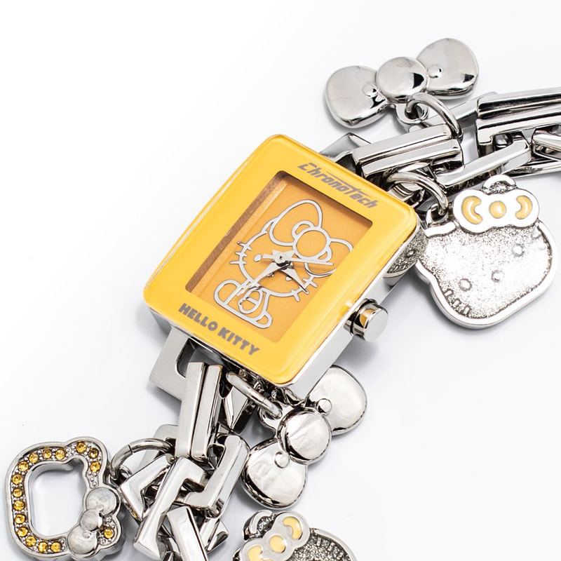 Silver stainless steel dress watch-null