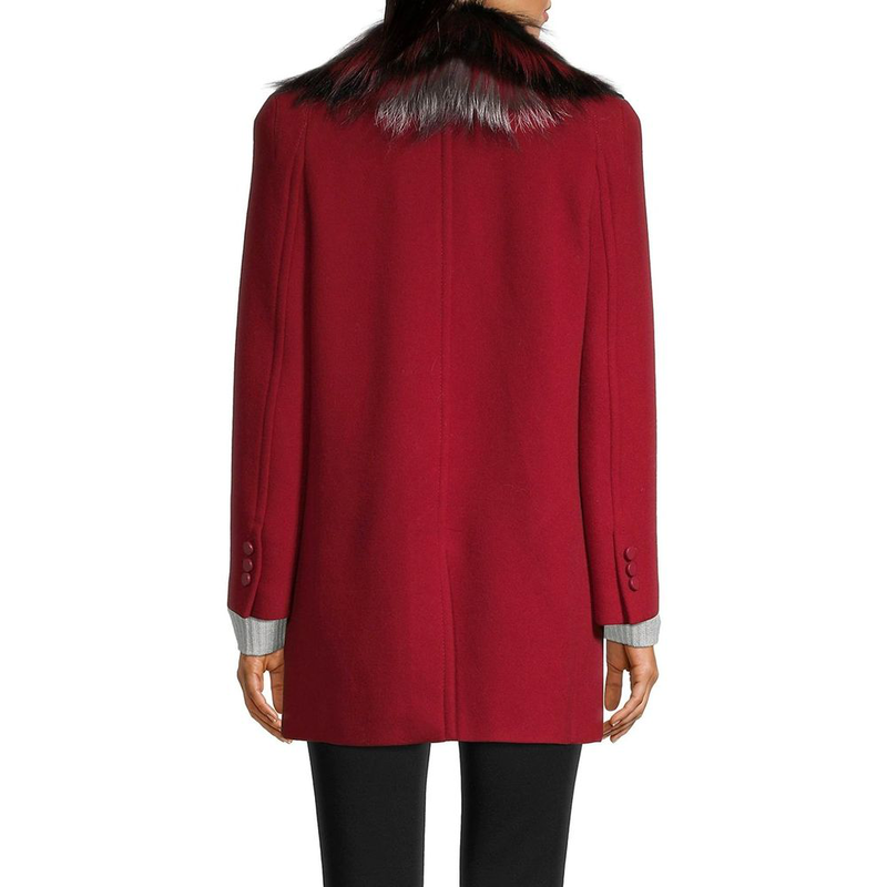 Multicolor virgin wool coat-null