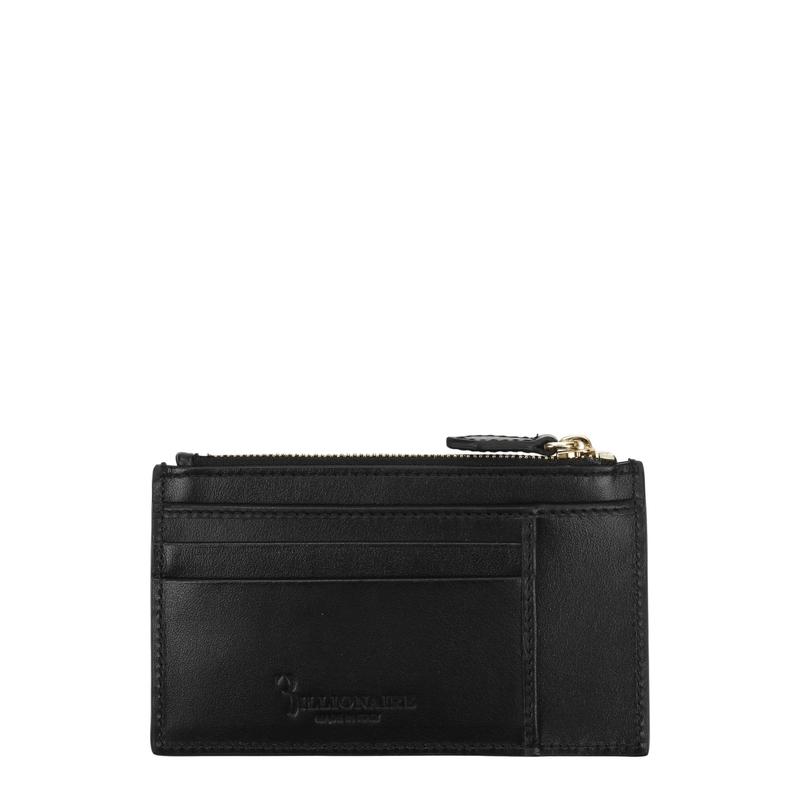 Black crocodile cardholder-null