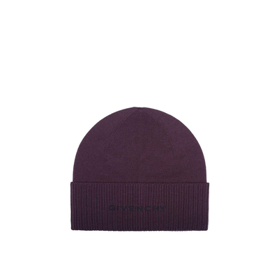 Purple wool beanie, Purple, medium