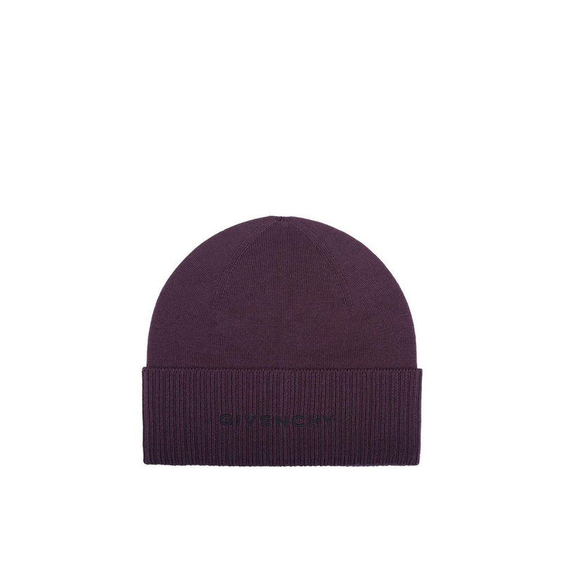 Purple wool beanie-null