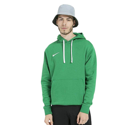 Park 20 fleece pullover hoodie, Green / White, medium