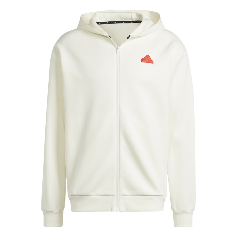 Adidas men future icons badge of sport full zip hoodie (ir91 image number null
