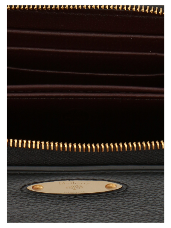Black bovine leather cardholder-null